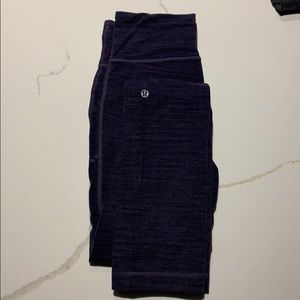 Dark purple thick boot cut legging